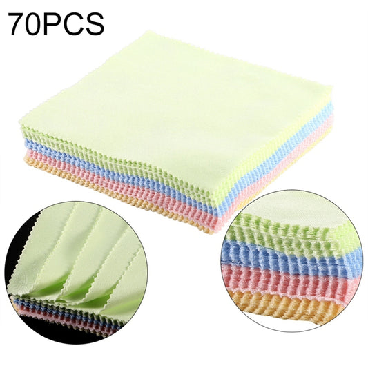 70 PCS Soft Cleaning Cloth for LCD Screen / Glasses/ Mobile Phone Screen - Camera Accessories by buy2fix | Online Shopping UK | buy2fix