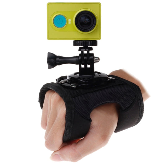 360 Degree Rotation Glove Style Strap Mount Wrist Strap Palm Holder with Screw and Adapter for Xiaomi Yi Sport Camera / GoPro Hero4 / 3+ / 3 / 2 / 1, Size: 45cm x 11cm - DJI & GoPro Accessories by buy2fix | Online Shopping UK | buy2fix