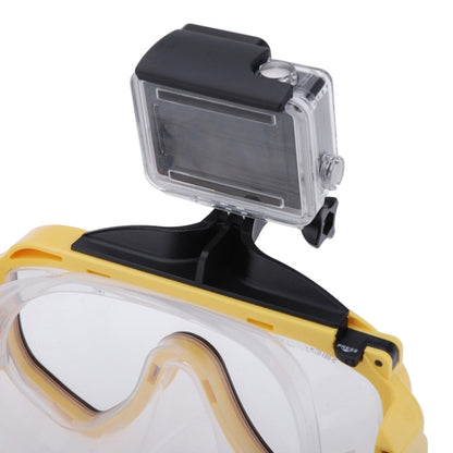 Water Sports Diving Equipment Diving Mask Swimming Glasses with Mount for GoPro Hero11 Black / HERO10 Black / HERO9 Black /HERO8 / HERO7 /6 /5 /5 Session /4 Session /4 /3+ /3 /2 /1, Insta360 ONE R, DJI Osmo Action and Other Action Cameras(Yellow) - DJI & GoPro Accessories by buy2fix | Online Shopping UK | buy2fix