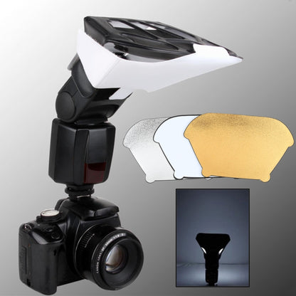 FB-20 Universal Camera Top Flash Light Speedlite Bounce Focus Flash Diffuser(Black) - Camera Accessories by buy2fix | Online Shopping UK | buy2fix