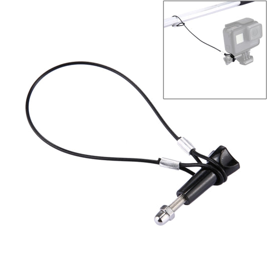 Stainless Steel Lanyard / Tether with Screw for GoPro HERO11 Black/HERO10 Black / HERO9 Black /HERO8 Black /7 /6/ 5 /5 Session /4 /3+ /3 /2 /1(Black) - DJI & GoPro Accessories by buy2fix | Online Shopping UK | buy2fix