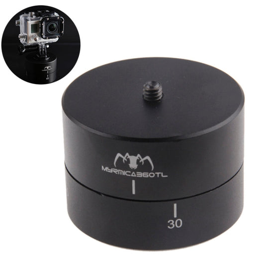 MYRMICA 360TL Time Lapse Pan and Tilt Head / 360 Degree Auto Rotation Camera Mount for  GoPro HERO9 Black /HERO8 Black /7 /6/ 5 /5 Session /4 /3+ /3 /2 /1(Black) - Camera Accessories by buy2fix | Online Shopping UK | buy2fix