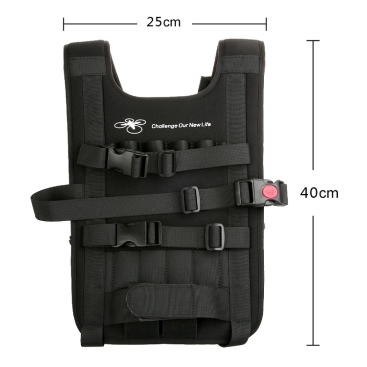 Shoulder Backpack Carry Case Multipurpose Bag Neck Strap Belt for Dji Phantom 3 / 2 / 1 / Vision+, Carry Available for Quadcopter, Remote Controller, Battery, Propellers(Black) - DJI & GoPro Accessories by buy2fix | Online Shopping UK | buy2fix