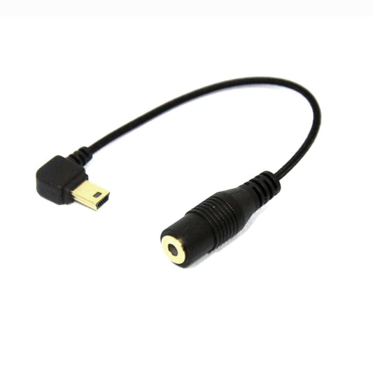 Elbow 10 Pin Mini USB to 3.5mm Mic Adapter Cable for GoPro HERO4 /3+ /3, Length: 16.5cm - DJI & GoPro Accessories by buy2fix | Online Shopping UK | buy2fix