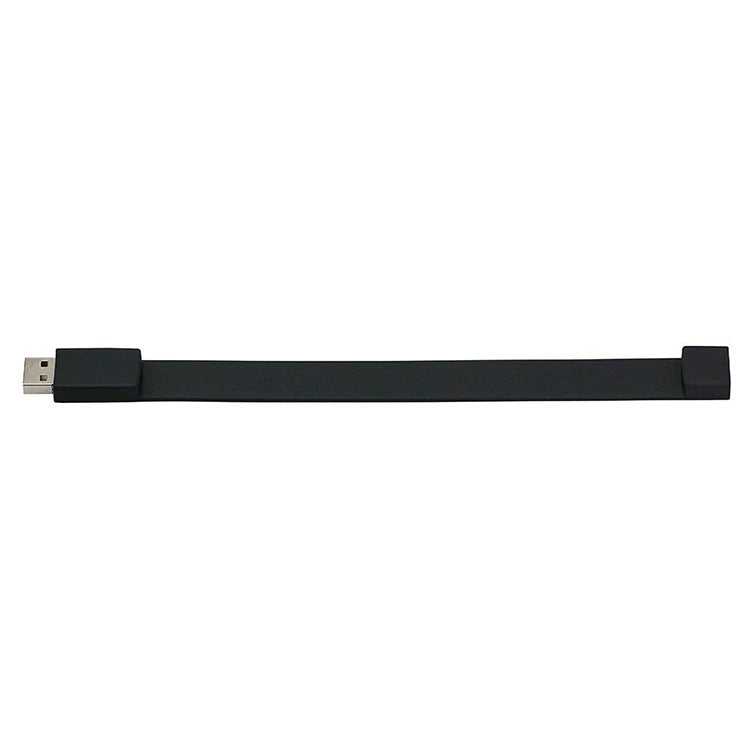 8GB Silicon Bracelets USB 2.0 Flash Disk(Black) -  by buy2fix | Online Shopping UK | buy2fix