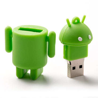 8GB Android Robot Style USB Flash Disk (Green) -  by buy2fix | Online Shopping UK | buy2fix