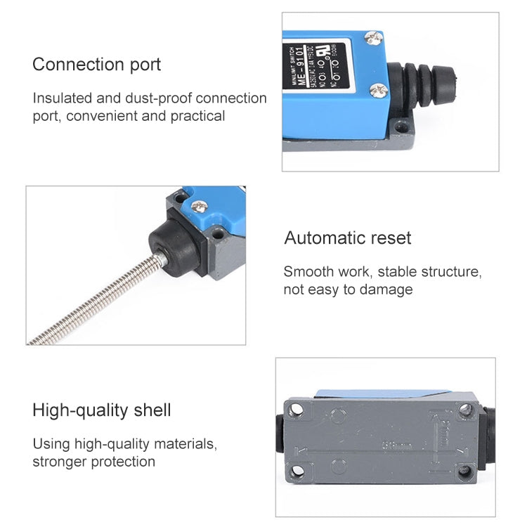 ME-9101 Automatic Reset Wobble Stick Head Mini Limit Switch(Blue) - Consumer Electronics by buy2fix | Online Shopping UK | buy2fix