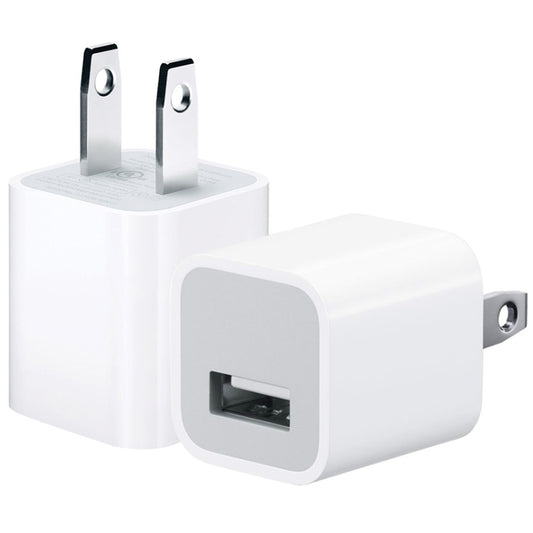 Original US Socket Plug USB Charger(White) - Apple Accessories by buy2fix | Online Shopping UK | buy2fix