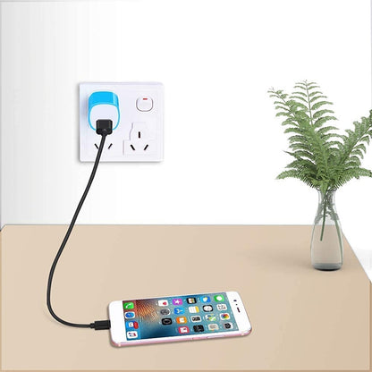 US Plug USB Charger(Purple) - Apple Accessories by buy2fix | Online Shopping UK | buy2fix