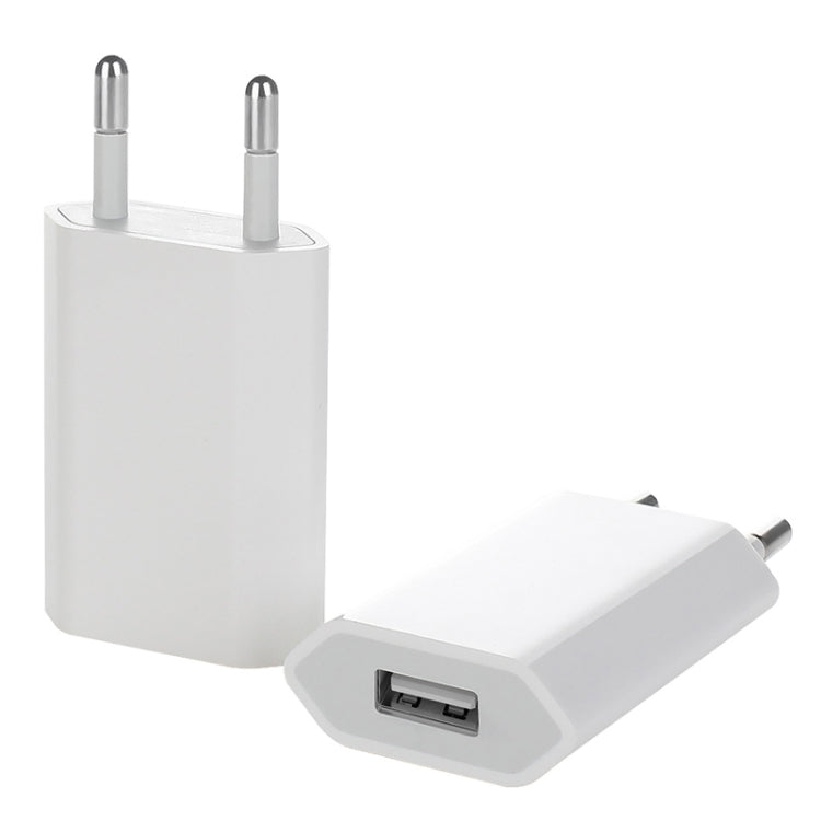 5V / 1A (EU Plug) USB Charger Adapter For  iPhone, Galaxy, Huawei, Xiaomi, LG, HTC and Other Smart Phones, Rechargeable Devices(White) - USB Charger by buy2fix | Online Shopping UK | buy2fix