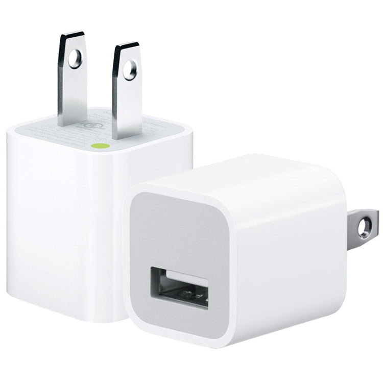 5V / 1A (US Plug) USB Charger Adapter For  iPhone, Galaxy, Huawei, Xiaomi, LG, HTC and Other Smart Phones, Rechargeable Devices(White) - Apple Accessories by buy2fix | Online Shopping UK | buy2fix