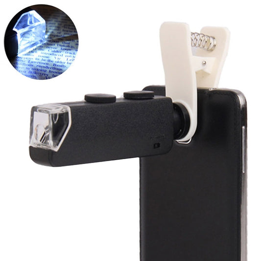 60-100X Zoom Digital Mobile Phone Microscope Magnifier with LED Light & Clip for Galaxy Note III / N9000 / i9500 / iPhone 5 & 5S & 5C - Telescope & Microscope by buy2fix | Online Shopping UK | buy2fix