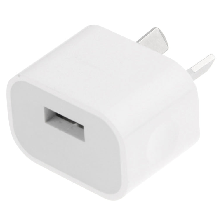 AU Plug USB Charger Adapter(White) - Apple Accessories by buy2fix | Online Shopping UK | buy2fix