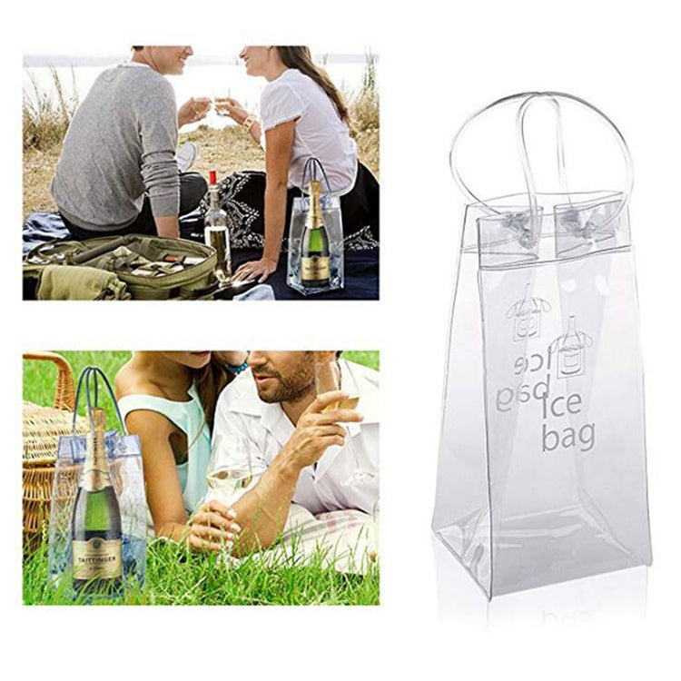 High Quality PVC Ice Bag for Wine(Transparent) - Home & Garden by buy2fix | Online Shopping UK | buy2fix