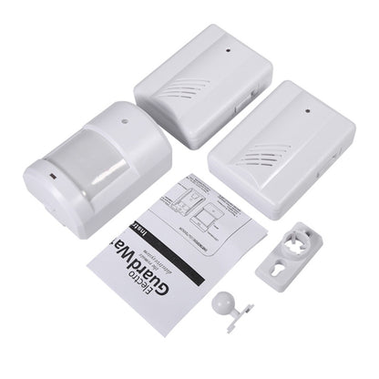 2 to 1 PIR Infrared Sensors Wireless Doorbell Alarm Detector for Home / Office - Security by buy2fix | Online Shopping UK | buy2fix
