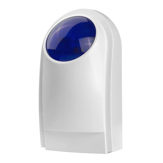 Outdoor Wired Siren with Blue Flashlight (PA-100), Can be used 12V as a Backup Battery (not include)(White) - Security by buy2fix | Online Shopping UK | buy2fix