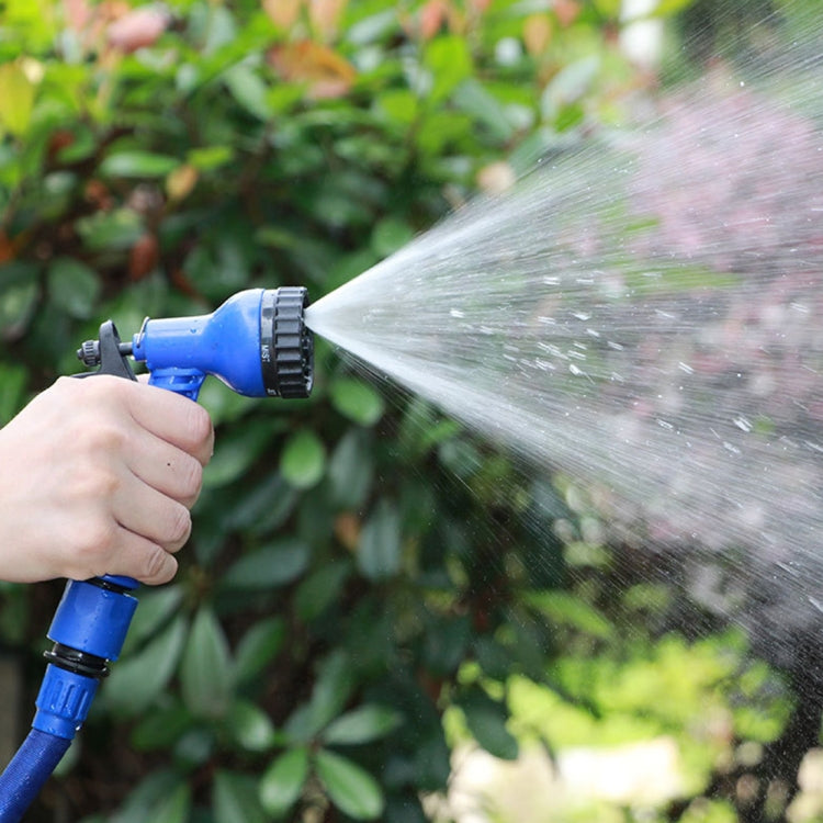 2.5m -7.5m Telescopic Pipe Expandable Magic Flexible Garden Watering Hose with Spray Gun Set(Blue) - Watering & Irrigation by buy2fix | Online Shopping UK | buy2fix