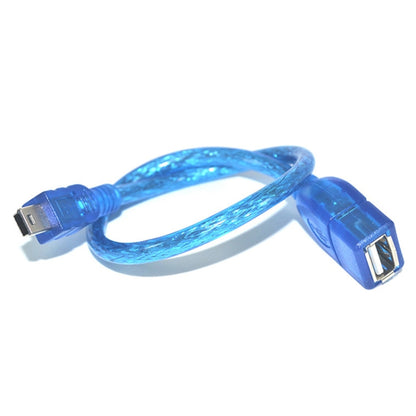 USB 2.0 AF TO mini 5pin cable, Length: 25cm - USB Cable by buy2fix | Online Shopping UK | buy2fix