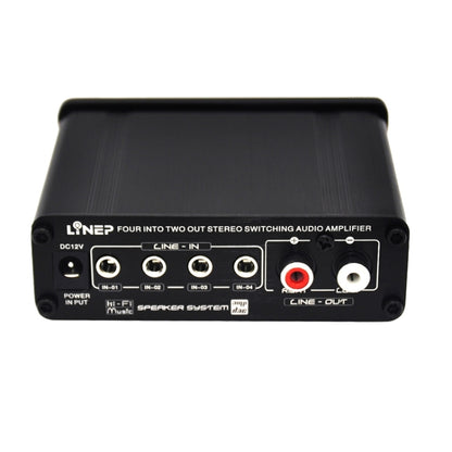 A926 Four-In Two-Out Signal Amplifying Switcher(Black) - Consumer Electronics by buy2fix | Online Shopping UK | buy2fix