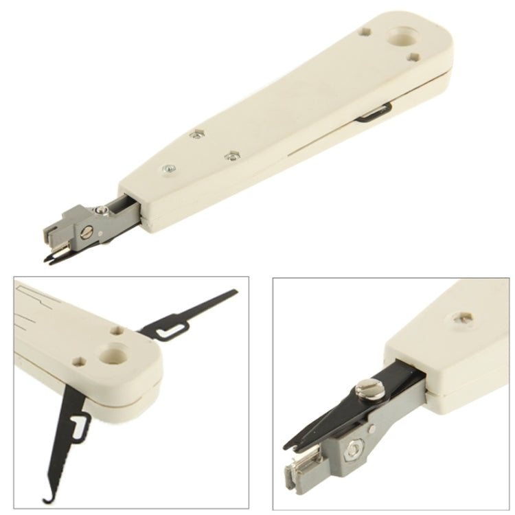 RJ45 / RJ12 / RJ11 Network BT Telephone Socket Multi Punch Insertion Tool(White) - Lan Cable and Tools by buy2fix | Online Shopping UK | buy2fix