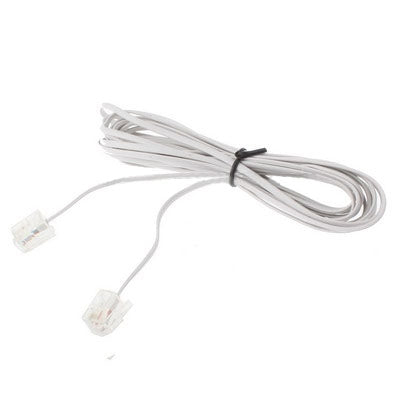 2 Core RJ11 to RJ11 Telephone cable, Length: 3m -  by buy2fix | Online Shopping UK | buy2fix