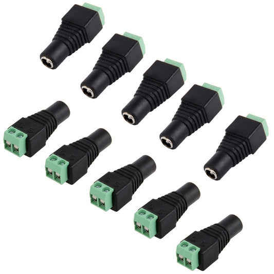 10 PCS CCTV DC Power Female Jack Connector - Others by buy2fix | Online Shopping UK | buy2fix