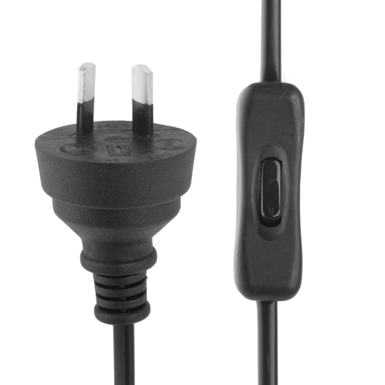 2 Prong Style AU Plug AC Power Cord with 304 Switch, Length: 1.2m(Black) -  by buy2fix | Online Shopping UK | buy2fix