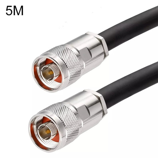 N Male to N Male Cable, Length: 5m - Security by buy2fix | Online Shopping UK | buy2fix