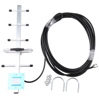 824-960MHZ GSM Yagi Antenna 12 dBi N Male Connector, Cable Length: 10m - Security by buy2fix | Online Shopping UK | buy2fix