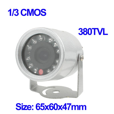 1/3 CMOS Color 380TVL Mini Waterproof Camera(Silver) - Security by buy2fix | Online Shopping UK | buy2fix
