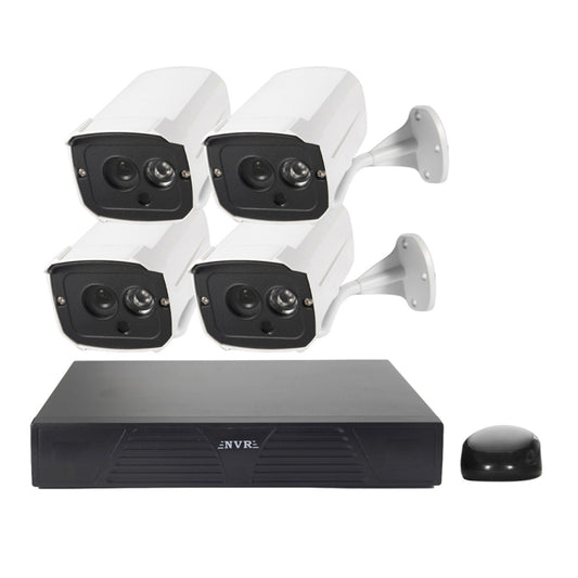 N4B7M 4Ch 960P P2P ONVIF 1.3 Mega Pixel IP Camera NVR Kit, Support Night Vision / Motion Detection, IR Distance: 20m - Security by buy2fix | Online Shopping UK | buy2fix