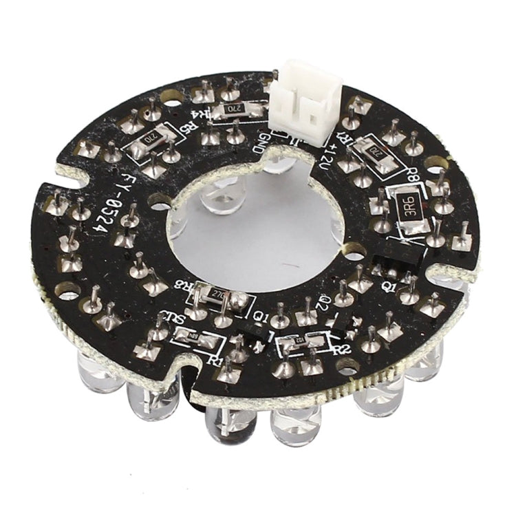 24 LED 5mm Infrared Lamp Board for CCD Camera, IR Distance: 20m - Security by buy2fix | Online Shopping UK | buy2fix