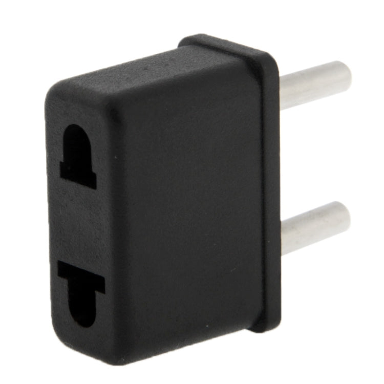 US Plug to EU Plug AC Wall Universal Travel Power Socket Plug Adaptor(Black) - Consumer Electronics by buy2fix | Online Shopping UK | buy2fix