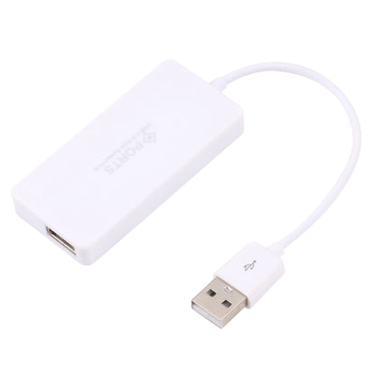 4 Ports USB 2.0 HUB, Plug and Play, White(White) -  by buy2fix | Online Shopping UK | buy2fix