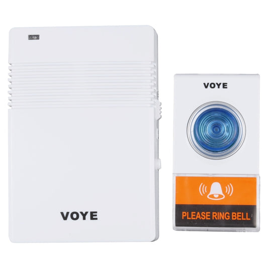 VOYE V005A Wireless Remote Doorbell with 38 Polyphony Sounds(White) - Security by buy2fix | Online Shopping UK | buy2fix