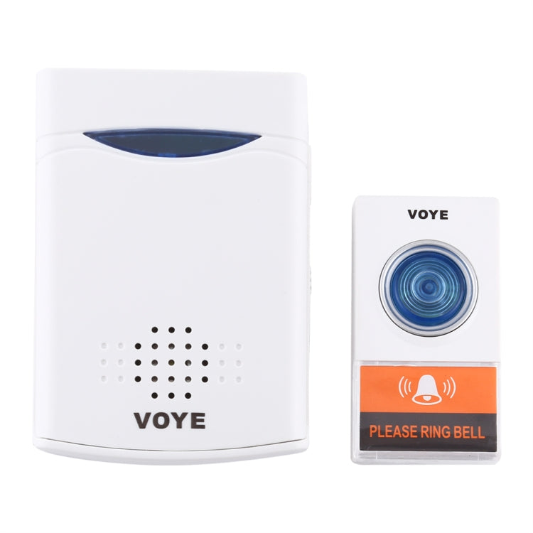 VOYE V006A Home Music Remote Control Wireless Doorbell with 38 Polyphony Sounds(White) - Security by VOYE | Online Shopping UK | buy2fix