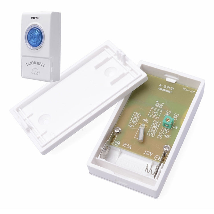 VOYE V001AB Wireless Doorbell with 2 Remote Control(White) - Security by VOYE | Online Shopping UK | buy2fix