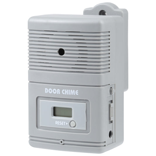 JX-371E Light Sensitive and Motion Activated Visitor Door Chime with 0.7 inch LCD Counter(Grey) - Security by buy2fix | Online Shopping UK | buy2fix