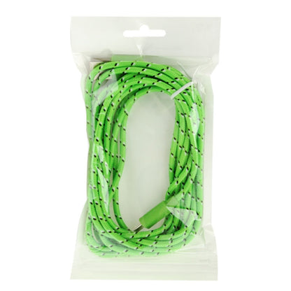 Nylon Netting Style Micro 5 Pin USB Data Transfer / Charge Cable, Length: 3m(Green) - Micro USB Cable by buy2fix | Online Shopping UK | buy2fix