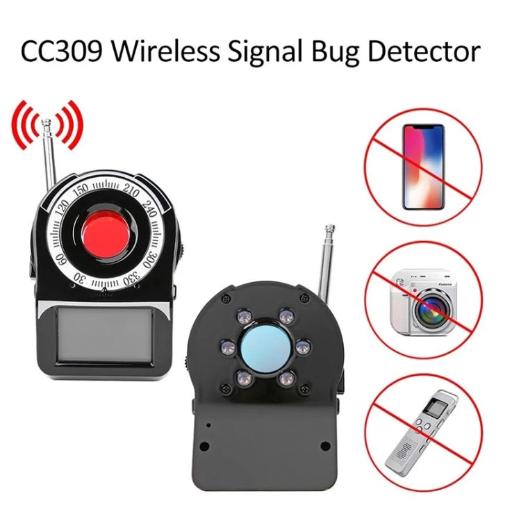 CC-309 Full Band Detector with LED Screen Display, Detection Frequency Range: 1MHz-6500MHz(Black) - Security by buy2fix | Online Shopping UK | buy2fix