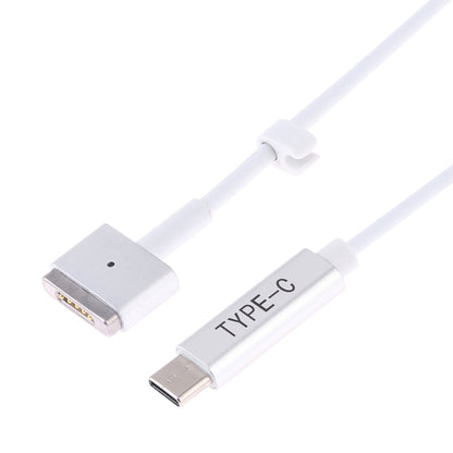 85W 5 Pin MagSafe 2 (T-Shaped) to USB-C / Type-C PD Charging Cable(White) - Apple Accessories by buy2fix | Online Shopping UK | buy2fix