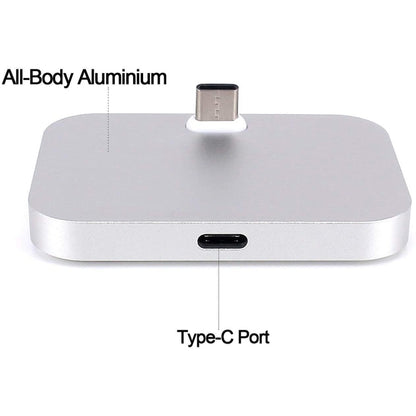 USB-C / Type-C Aluminum Alloy Desktop Station Dock Charger(Black) - Dock Charger by buy2fix | Online Shopping UK | buy2fix