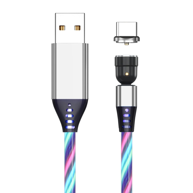 2.4A USB to USB-C / Type-C 540 Degree Bendable Streamer Magnetic Data Cable, Cable Length: 1m (Colour) - Mobile Accessories by buy2fix | Online Shopping UK | buy2fix