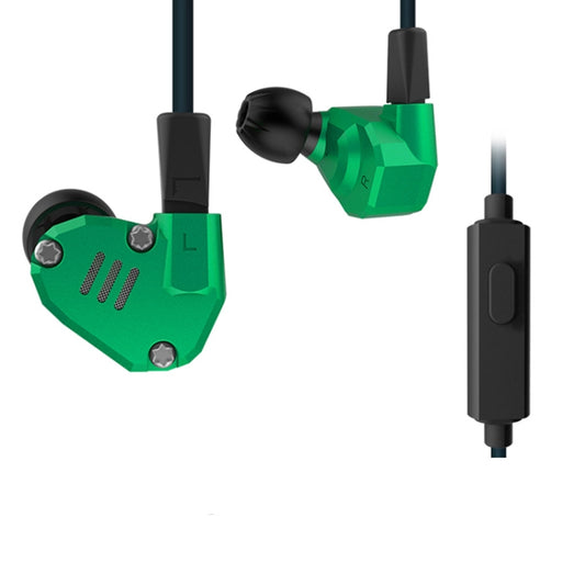 KZ ZS6 3.5mm Plug Hanging Ear Sports Design In-Ear Style Wire Control Earphone, Cable Length: 1.2m (Green) - Apple Accessories by KZ | Online Shopping UK | buy2fix