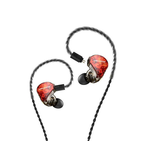WK Y25 Amber Bluetooth + 3.5mm Elbow Plug Dual-purpose Ear-mounted Wired Earphone (Red) - In Ear Wired Earphone by WK | Online Shopping UK | buy2fix