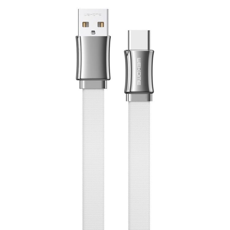 WK WDC-139 3A USB to USB-C / Type-C King Kong Series Data Cable(White) - USB-C & Type-C Cable by WK | Online Shopping UK | buy2fix