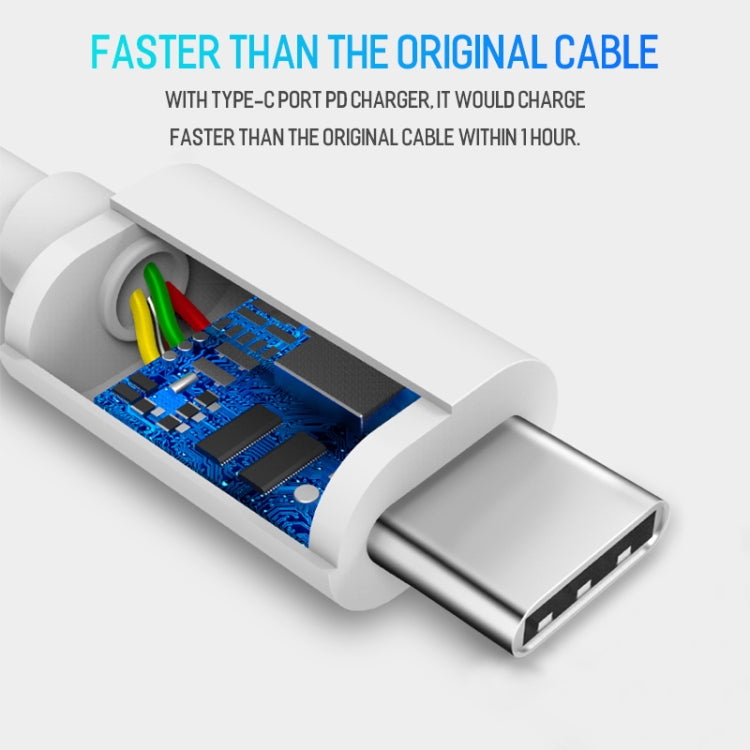 USB-C / Type-C to USB-C / Type-C PD Fast Charging & Sync Data Cable, Cable Length: 14cm(White) - USB-C & Type-C Cable by buy2fix | Online Shopping UK | buy2fix