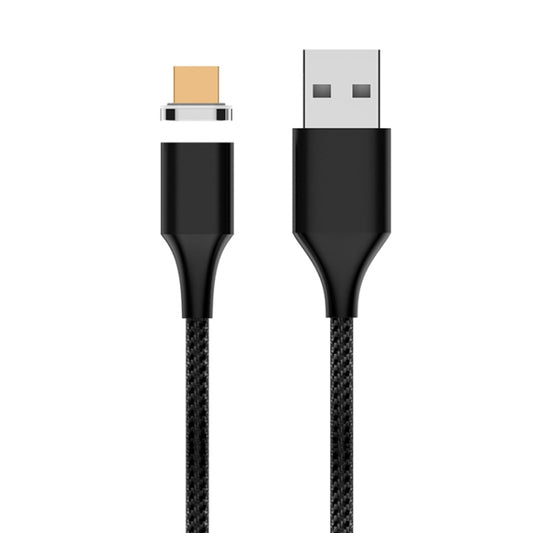M11 3A USB to Micro USB Nylon Braided Magnetic Data Cable, Cable Length: 1m(Black) - Mobile Accessories by buy2fix | Online Shopping UK | buy2fix