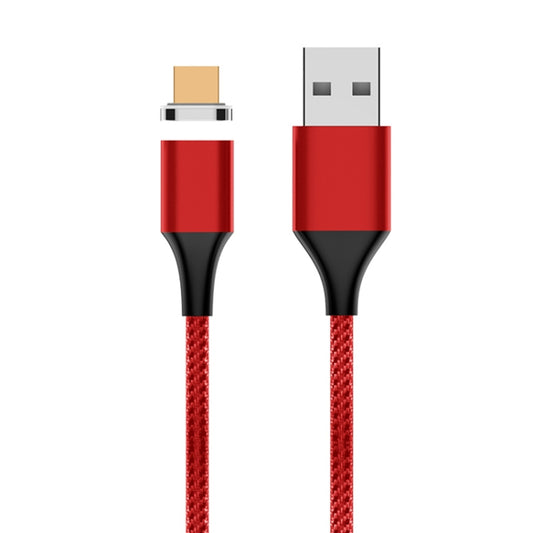M11 3A USB to Micro USB Nylon Braided Magnetic Data Cable, Cable Length: 1m(Red) - Mobile Accessories by buy2fix | Online Shopping UK | buy2fix