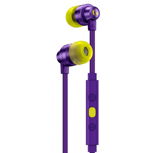 Logitech G333 In-ear Gaming Wired Earphone with Microphone, Standard Version(Purple) - In Ear Wired Earphone by Logitech | Online Shopping UK | buy2fix